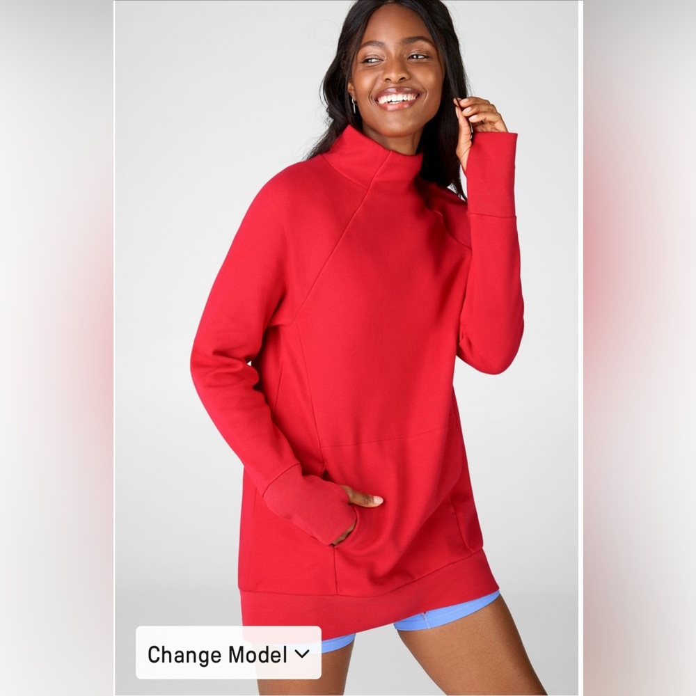Fabletics Zaylee Funnel Neck Tunic II (EUC)